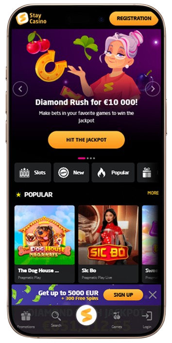 Stay Casino mobile app